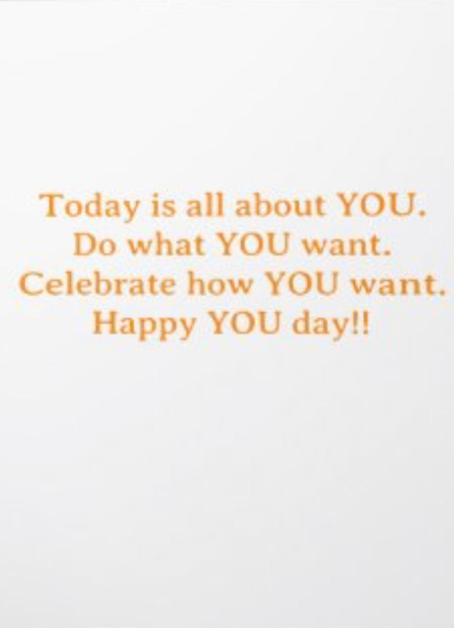 It's All About You card